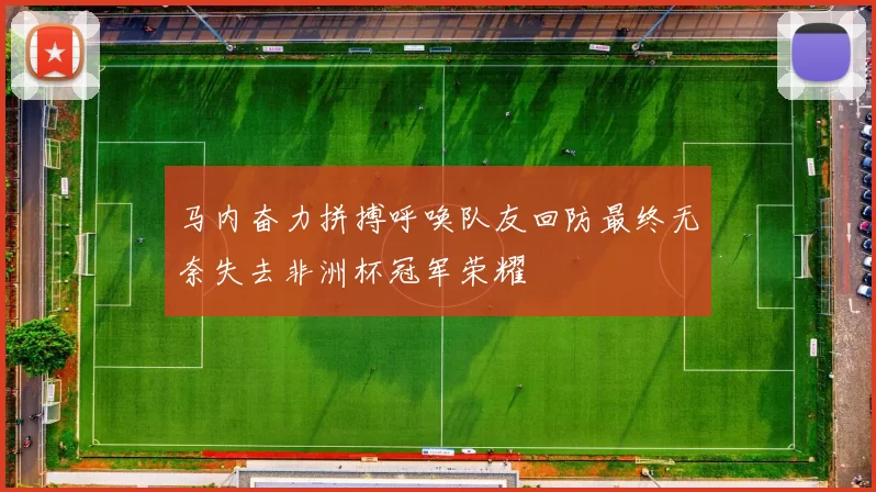 马内奋力拼搏呼唤队友回防最终无奈失去非洲杯冠军荣耀